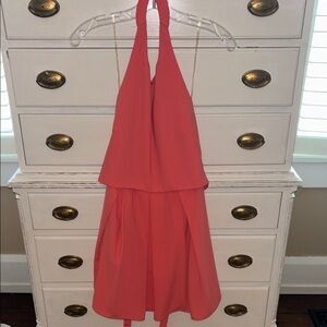Mustard Seed Coral Backless Dress